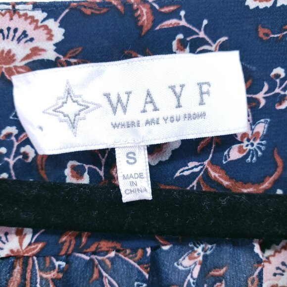 Where Are You From Multicolor Lightweight Sheer Floral Long Sleeve Blouse Small - Picture 2 of 15